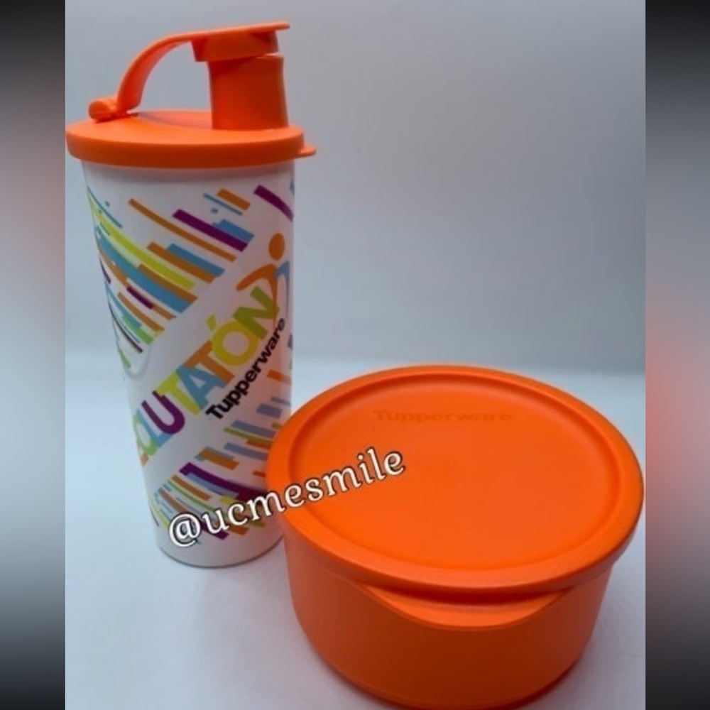 Tupperware Basic Bright Rounds Container & Tumbler Set - Picture 2 of 5